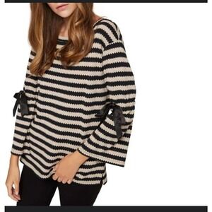 Sanctuary Tierney Stripe Tie-Sleeve Sweatshirt women’s size M